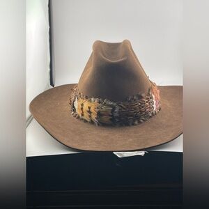 Vintage Bailey Brown Cowboy Hat 7 1/8 Western Beaver Felt​​​​​​​​​​​​​​​